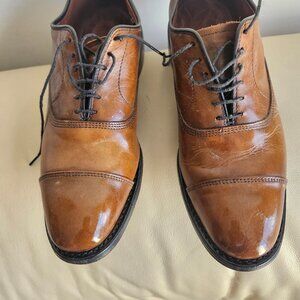 ALLEN EDMONDS PARK AVENU CAP TOE MENS 8 DRESS SHOE MADE IN USA BRAND NEW HEEL